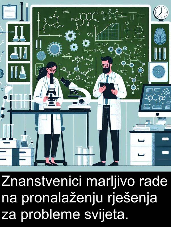 rade: Znanstvenici marljivo rade na pronalaženju rješenja za probleme svijeta.