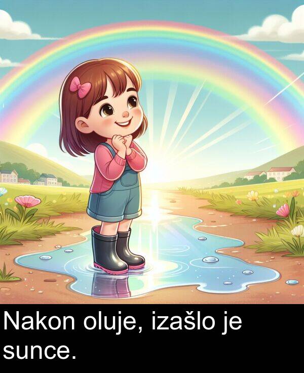 sunce: Nakon oluje, izašlo je sunce.