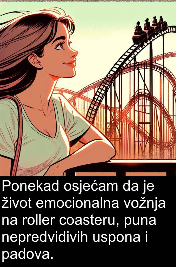 padova: Ponekad osjećam da je život emocionalna vožnja na roller coasteru, puna nepredvidivih uspona i padova.