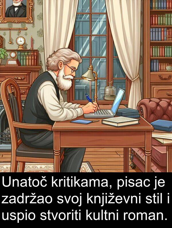 pisac: Unatoč kritikama, pisac je zadržao svoj književni stil i uspio stvoriti kultni roman.