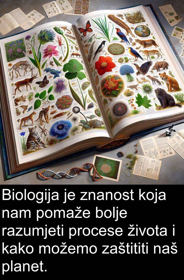 razumjeti: Biologija je znanost koja nam pomaže bolje razumjeti procese života i kako možemo zaštititi naš planet.