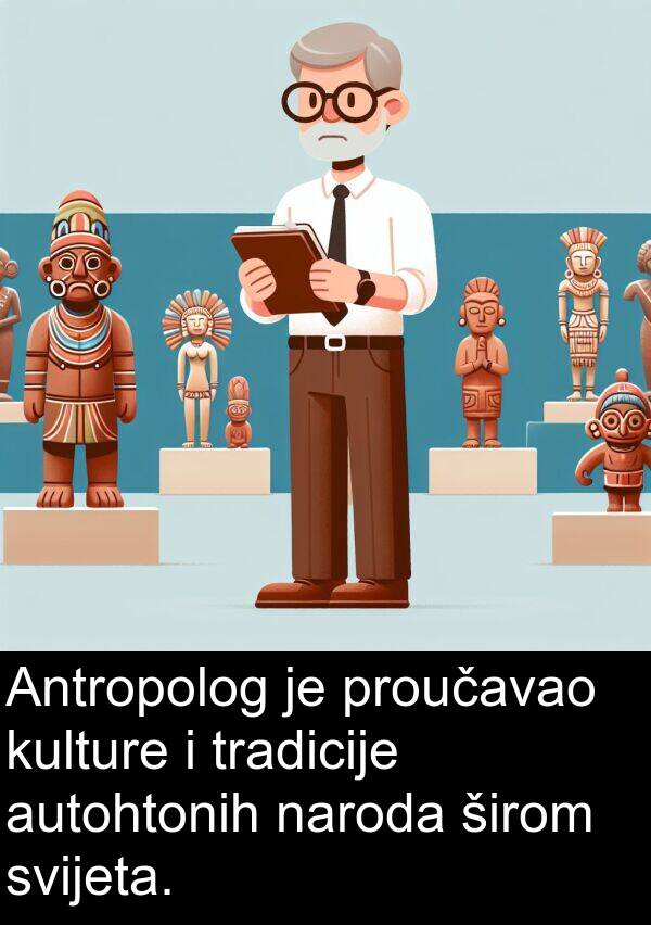 naroda: Antropolog je proučavao kulture i tradicije autohtonih naroda širom svijeta.