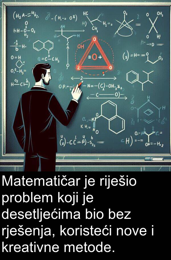 metode: Matematičar je riješio problem koji je desetljećima bio bez rješenja, koristeći nove i kreativne metode.