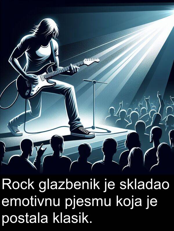 pjesmu: Rock glazbenik je skladao emotivnu pjesmu koja je postala klasik.