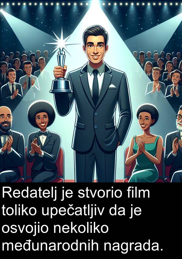 nagrada: Redatelj je stvorio film toliko upečatljiv da je osvojio nekoliko međunarodnih nagrada.