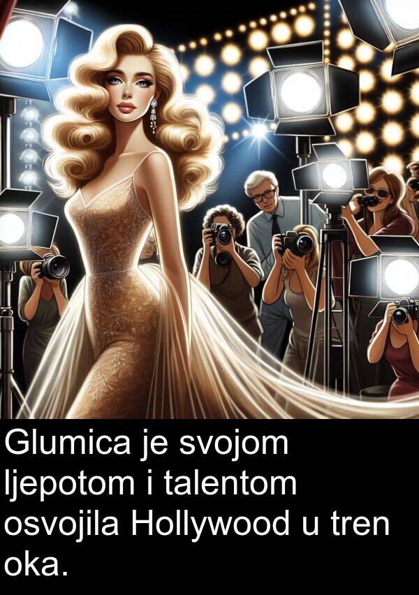 talentom: Glumica je svojom ljepotom i talentom osvojila Hollywood u tren oka.