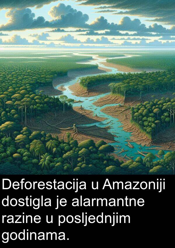 godinama: Deforestacija u Amazoniji dostigla je alarmantne razine u posljednjim godinama.