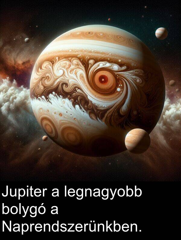 bolygó: Jupiter a legnagyobb bolygó a Naprendszerünkben.