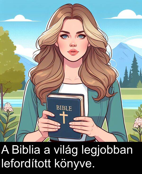 világ: A Biblia a világ legjobban lefordított könyve.