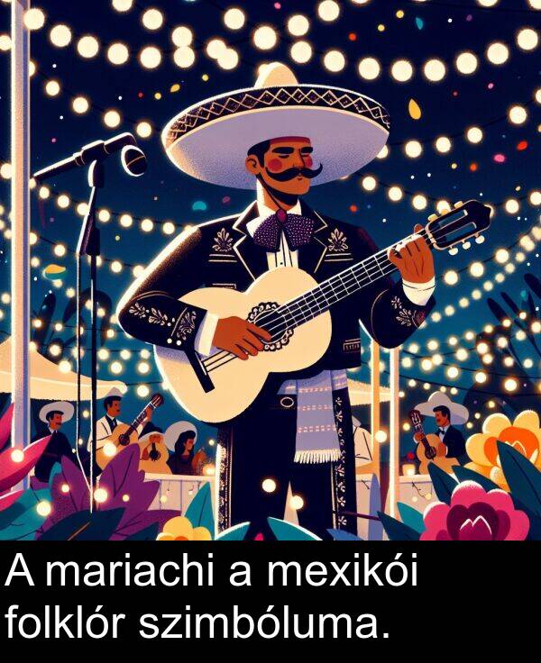 mexikói: A mariachi a mexikói folklór szimbóluma.