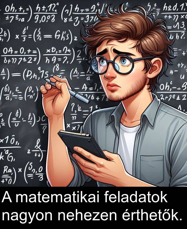 matematikai: A matematikai feladatok nagyon nehezen érthetők.