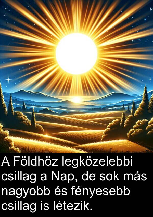 más: A Földhöz legközelebbi csillag a Nap, de sok más nagyobb és fényesebb csillag is létezik.