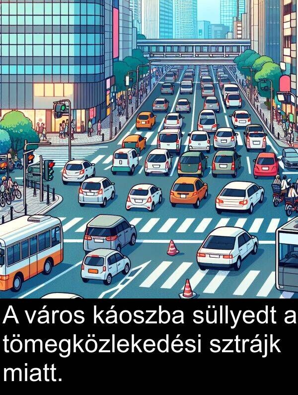 város: A város káoszba süllyedt a tömegközlekedési sztrájk miatt.