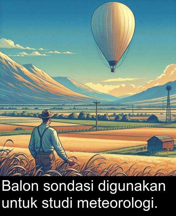 digunakan: Balon sondasi digunakan untuk studi meteorologi.