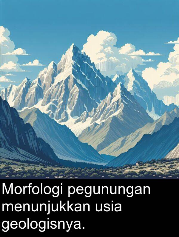 pegunungan: Morfologi pegunungan menunjukkan usia geologisnya.