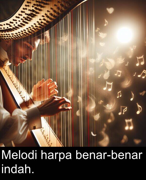 harpa: Melodi harpa benar-benar indah.