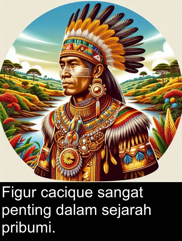 cacique: Figur cacique sangat penting dalam sejarah pribumi.