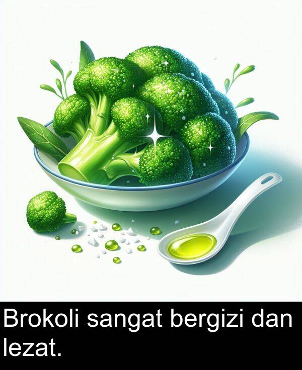 lezat: Brokoli sangat bergizi dan lezat.