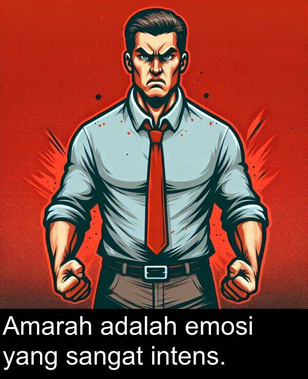 emosi: Amarah adalah emosi yang sangat intens.