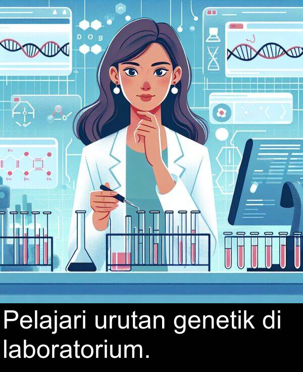 urutan: Pelajari urutan genetik di laboratorium.