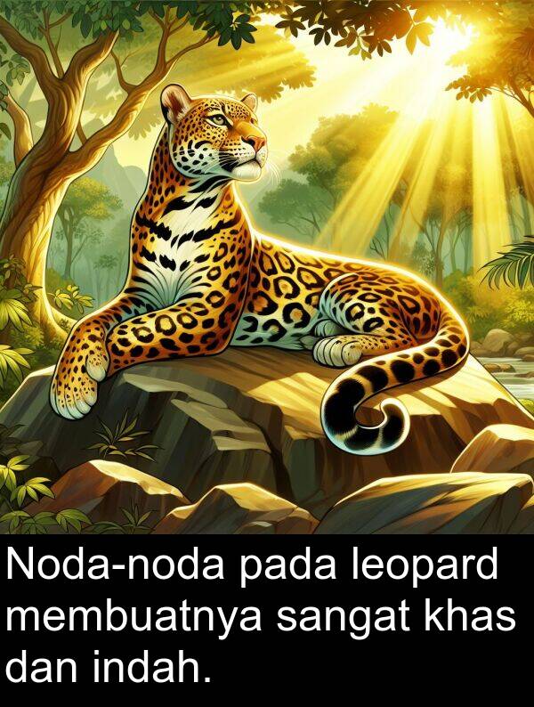 leopard: Noda-noda pada leopard membuatnya sangat khas dan indah.