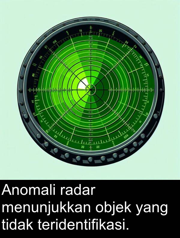 radar: Anomali radar menunjukkan objek yang tidak teridentifikasi.