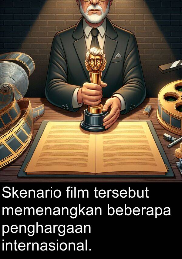 beberapa: Skenario film tersebut memenangkan beberapa penghargaan internasional.