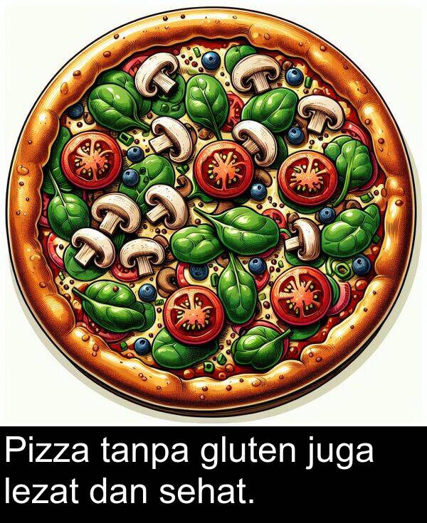 lezat: Pizza tanpa gluten juga lezat dan sehat.