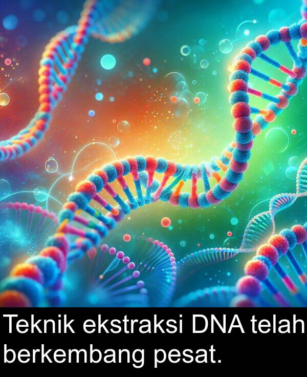 ekstraksi: Teknik ekstraksi DNA telah berkembang pesat.