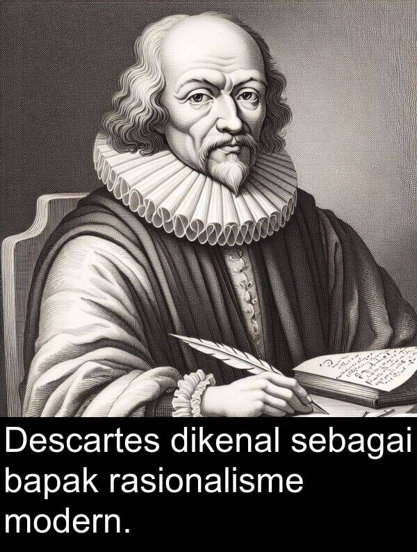 rasionalisme: Descartes dikenal sebagai bapak rasionalisme modern.