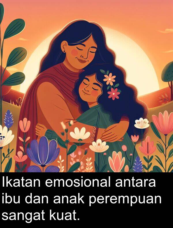 emosional: Ikatan emosional antara ibu dan anak perempuan sangat kuat.