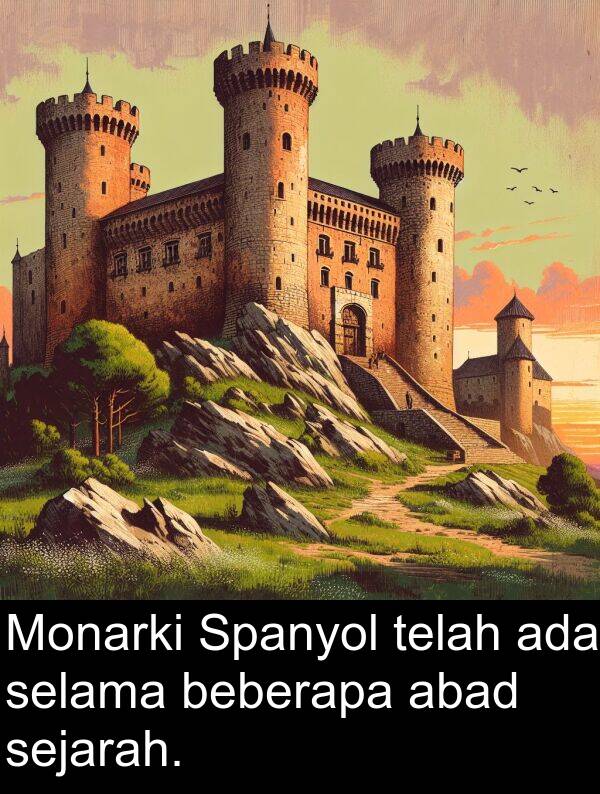 sejarah: Monarki Spanyol telah ada selama beberapa abad sejarah.