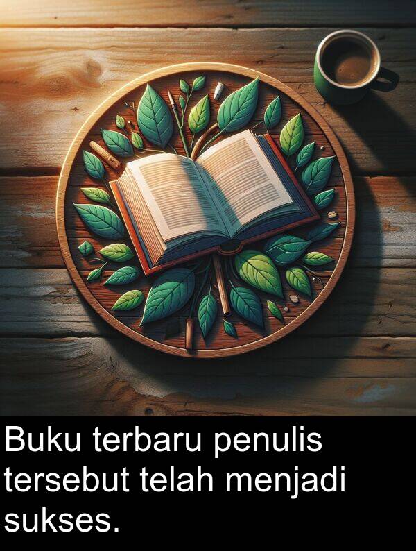 terbaru: Buku terbaru penulis tersebut telah menjadi sukses.