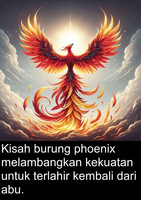 kembali: Kisah burung phoenix melambangkan kekuatan untuk terlahir kembali dari abu.