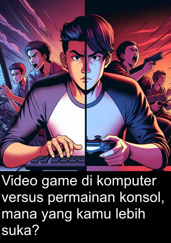 kamu: Video game di komputer versus permainan konsol, mana yang kamu lebih suka?