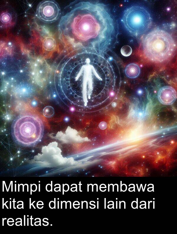 realitas: Mimpi dapat membawa kita ke dimensi lain dari realitas.