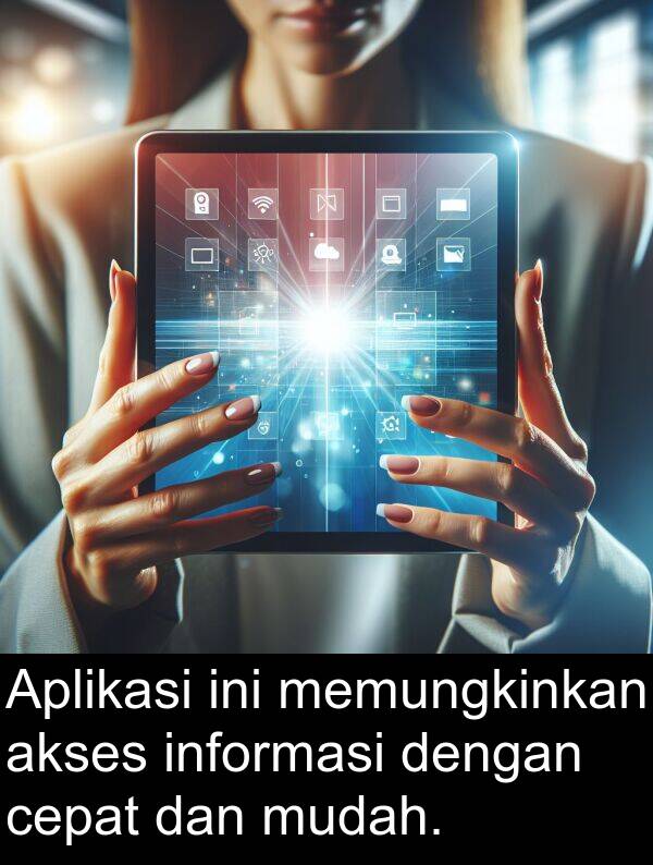 cepat: Aplikasi ini memungkinkan akses informasi dengan cepat dan mudah.