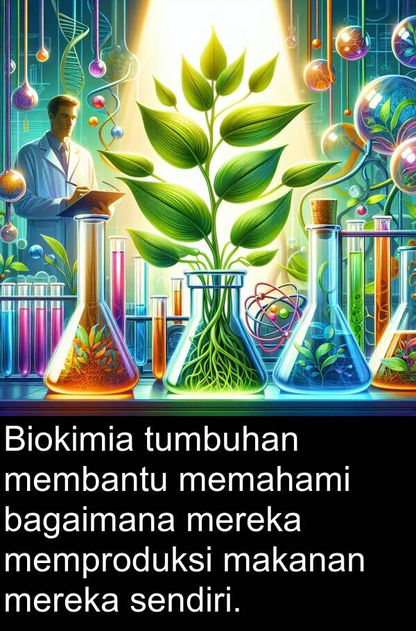 memahami: Biokimia tumbuhan membantu memahami bagaimana mereka memproduksi makanan mereka sendiri.