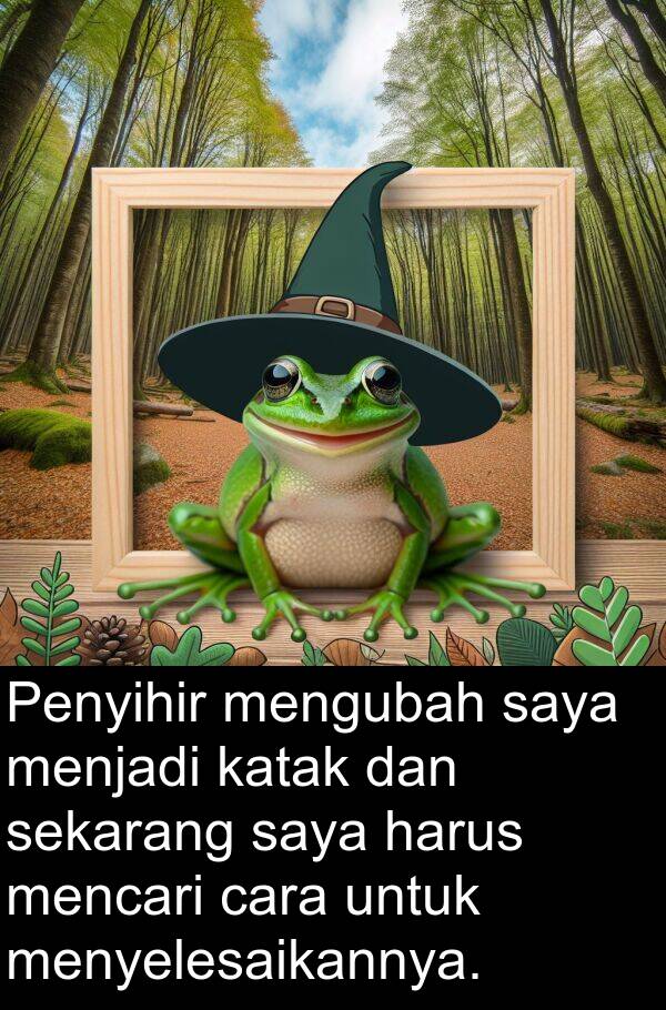 katak: Penyihir mengubah saya menjadi katak dan sekarang saya harus mencari cara untuk menyelesaikannya.