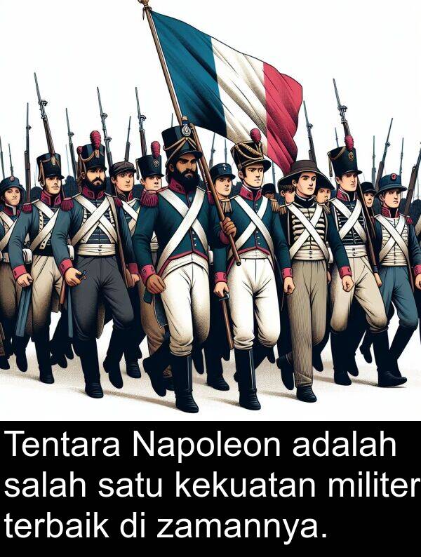 kekuatan: Tentara Napoleon adalah salah satu kekuatan militer terbaik di zamannya.