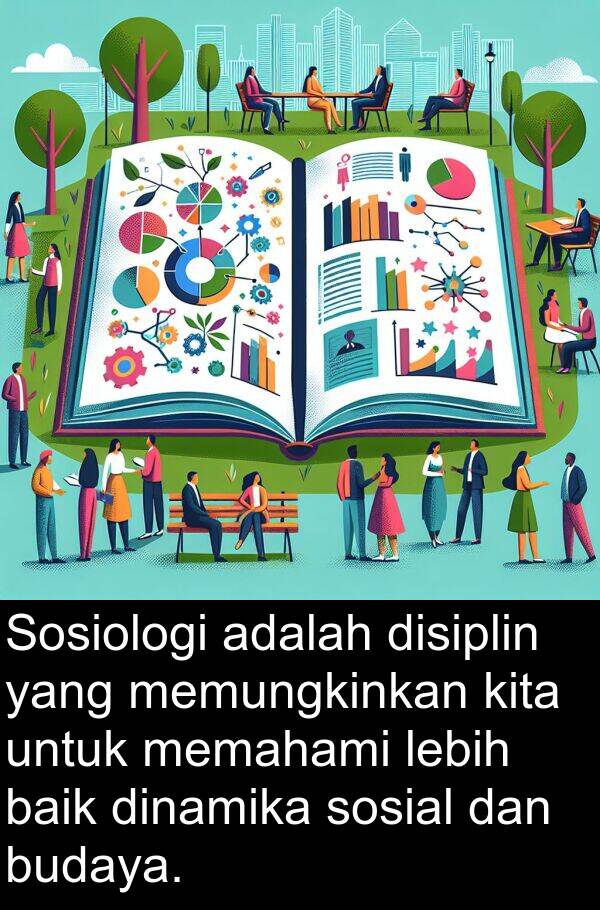 memahami: Sosiologi adalah disiplin yang memungkinkan kita untuk memahami lebih baik dinamika sosial dan budaya.