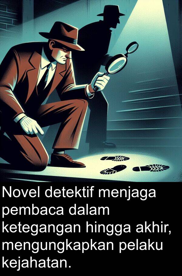 pelaku: Novel detektif menjaga pembaca dalam ketegangan hingga akhir, mengungkapkan pelaku kejahatan.