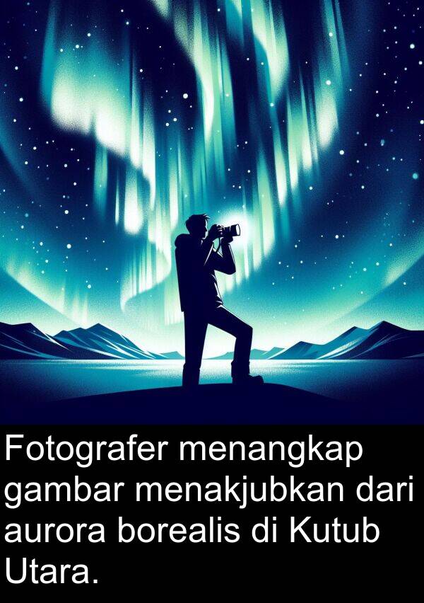 gambar: Fotografer menangkap gambar menakjubkan dari aurora borealis di Kutub Utara.