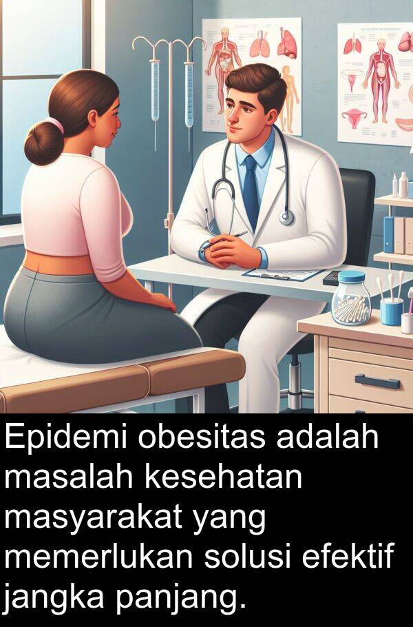 efektif: Epidemi obesitas adalah masalah kesehatan masyarakat yang memerlukan solusi efektif jangka panjang.