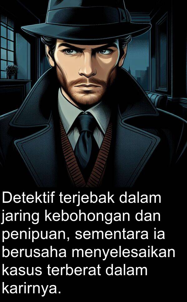 karirnya: Detektif terjebak dalam jaring kebohongan dan penipuan, sementara ia berusaha menyelesaikan kasus terberat dalam karirnya.