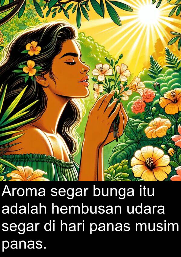 hembusan: Aroma segar bunga itu adalah hembusan udara segar di hari panas musim panas.