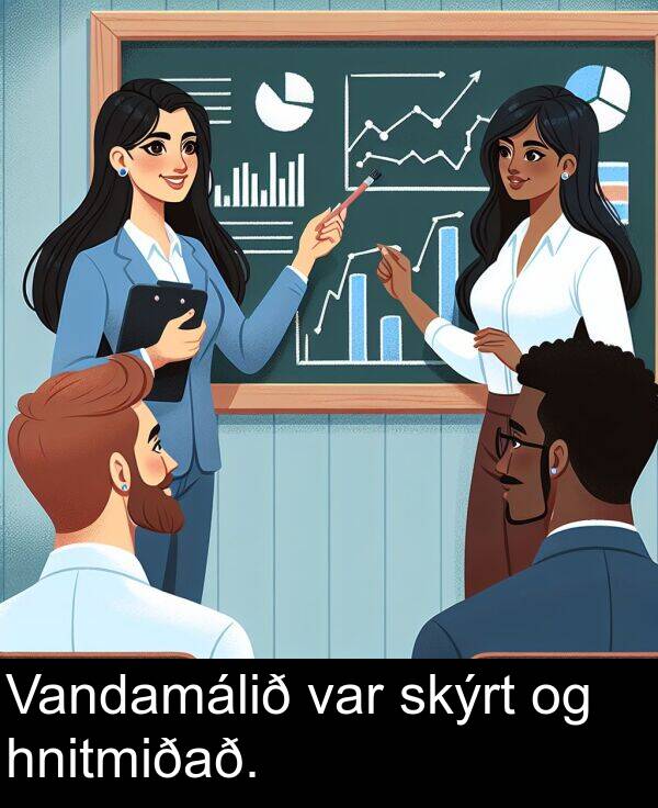 var: Vandamálið var skýrt og hnitmiðað.