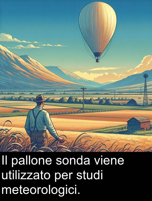 pallone: Il pallone sonda viene utilizzato per studi meteorologici.