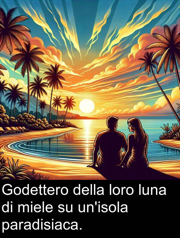 miele: Godettero della loro luna di miele su un'isola paradisiaca.