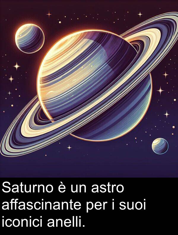 iconici: Saturno è un astro affascinante per i suoi iconici anelli.